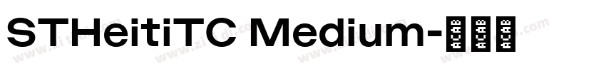 STHeitiTC Medium字体转换